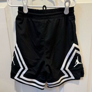 New Nike Jordan Kids' Air Diamond Shorts in Black Little Boys Size Small